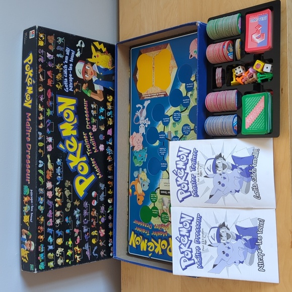 Pokemon Other - 1999 Pokémon Master Trainer Board Game (Not Complete) Vintage Pokemon, EUC